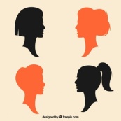 siluetas-femeninas-en-colores-negro-y-naranja_23-2147521935